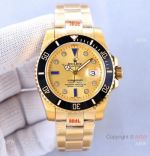 Replica Rolex Submariner Asia 2836 Watch Champagne Dial with Diamond